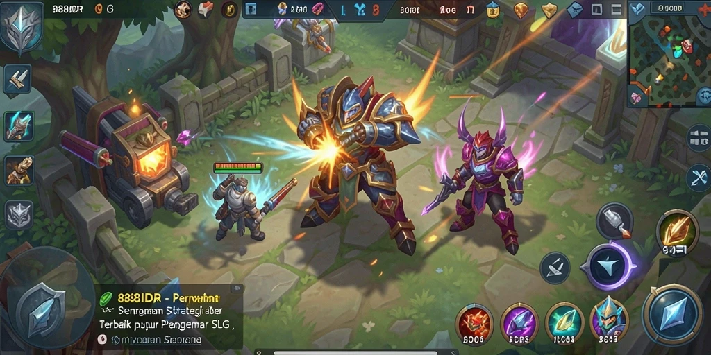 Tampilan gameplay SLG yang menegangkan dan strategis.