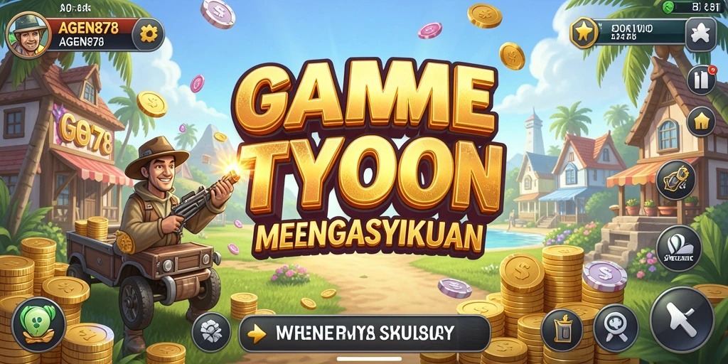 Tampilan gameplay AGEN878 dengan strategi manajemen bisnis yang mendebarkan.