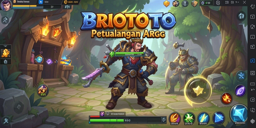 Tampilan gameplay seru di dunia petualangan BRIOTOTO.