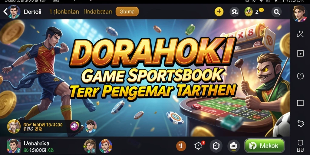 Tampilan permainan Sportsbook DORAHOKI yang menarik dan interaktif.