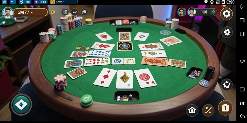 Gameplay seru GM777 dalam permainan Gaple yang menarik.