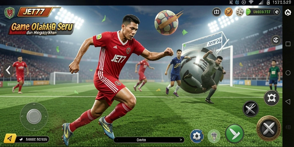 Tampilan gameplay JET77 yang dinamis dan penuh aksi.