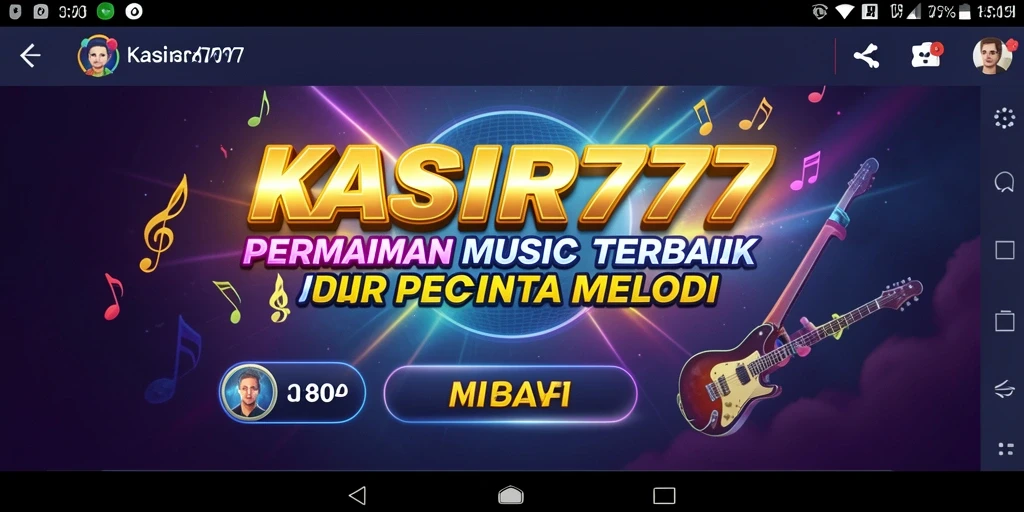 Tangkapan layar KASIR777 menunjukkan pengalaman bermain musik yang interaktif.