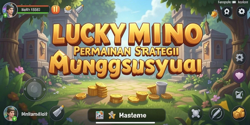 Tampilan screenshot utama LUCKYMINO menampilkan aksi seru dalam permainan strategi.