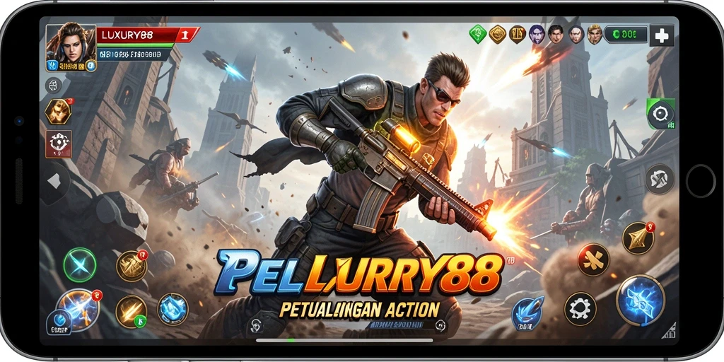 Screenshot gameplay LUXURY88 menampilkan aksi pertarungan yang seru dan mendebarkan.