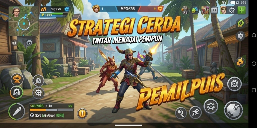 Tangkapan layar menampilkan pertempuran epik dalam MPO666.