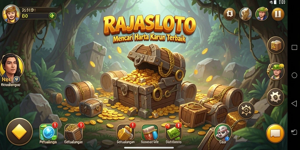 Tampilan gameplay seru dan penuh tantangan di RAJASLOTO.