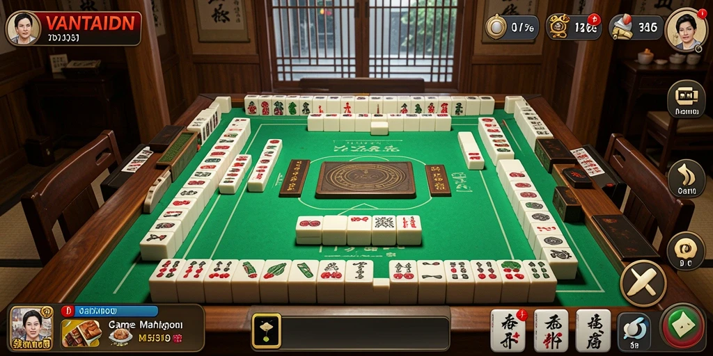 Gameplay seru Mahjong di VANTAIDN dengan desain grafis menarik.