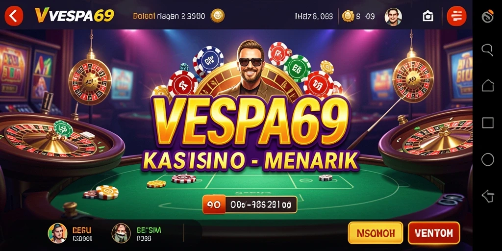 Tampilan gameplay yang menarik dari VESPA69 dalam dunia Kasino.