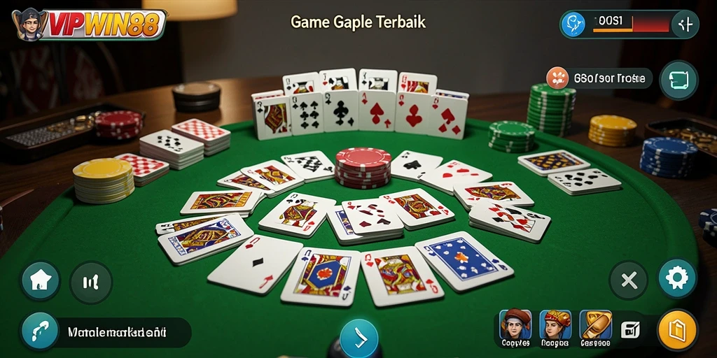 Gameplay seru dan interaktif dari VIPWIN88 yang menghadirkan tantangan Gaple.